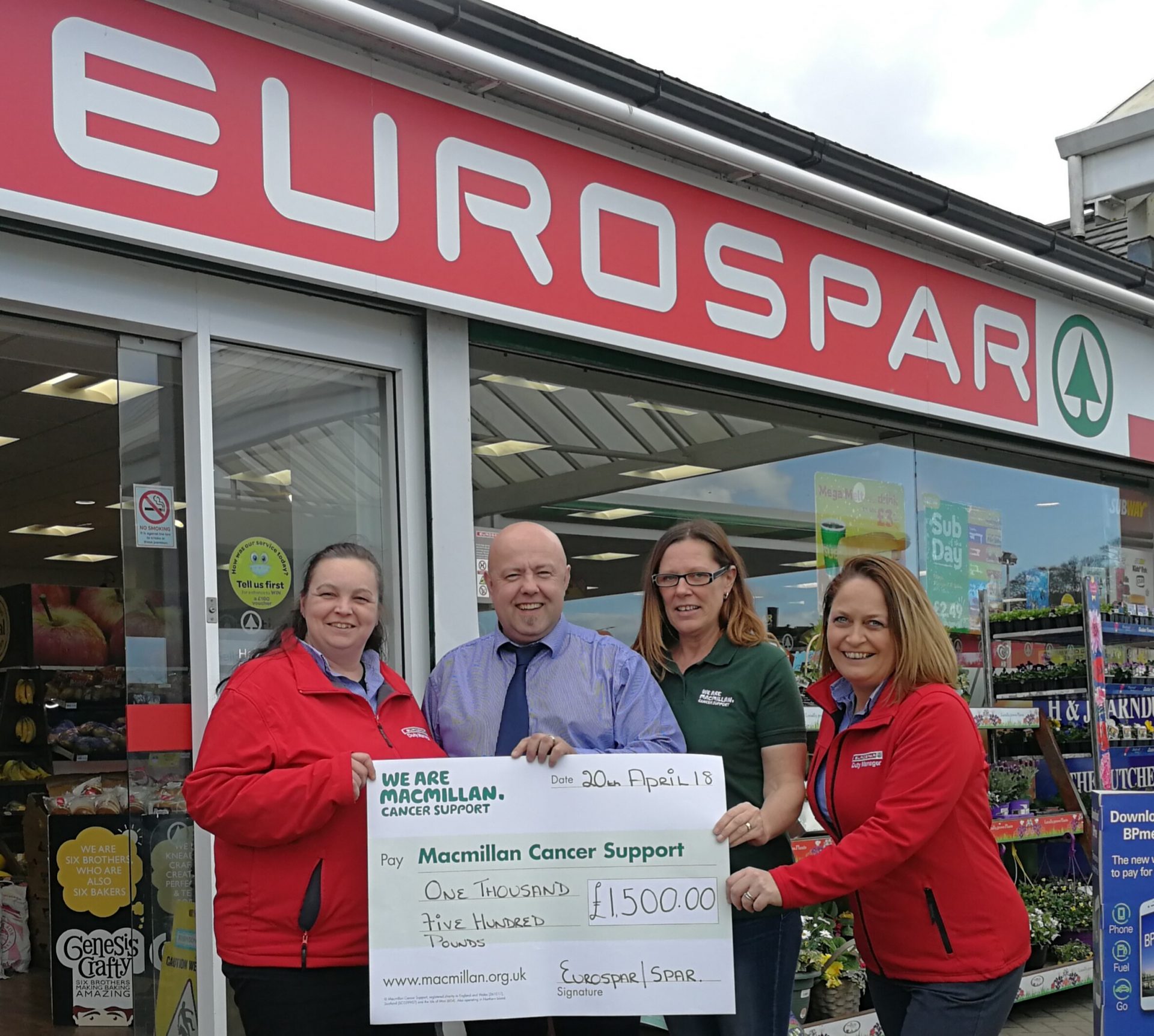 Macmillan donation - Henderson Group