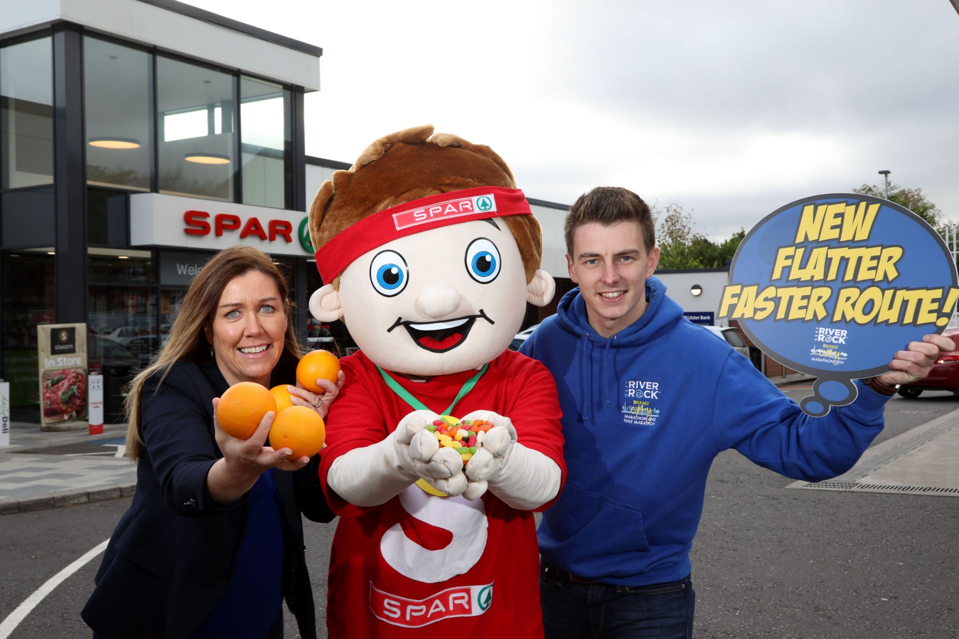 SPAR refueling runners at the 2019 Deep RiverRock Belfast City Marathon ...