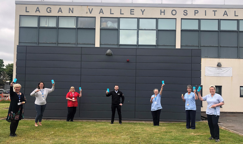 Dale Beckett with Lagan Valley Communtiy Nurses edited