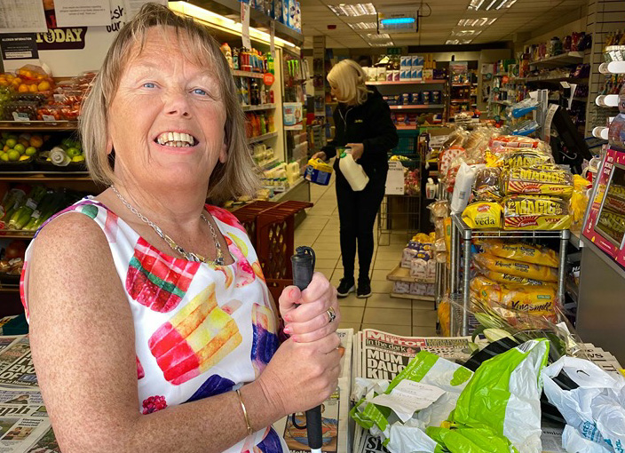 Elaine Orwin is grateful to RNIB for issuing guidelines to local retailers across NI editedWEB