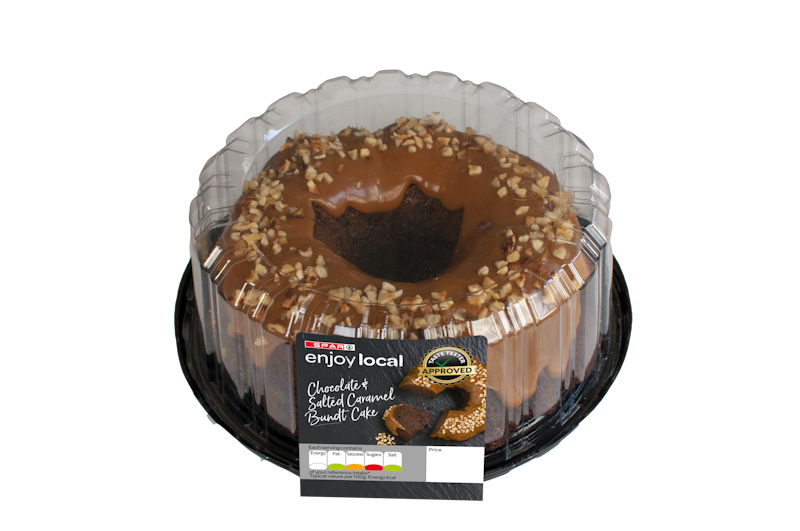 enjoy local bakery Chocolate Salted Caramel Bundt Cake - Henderson Group