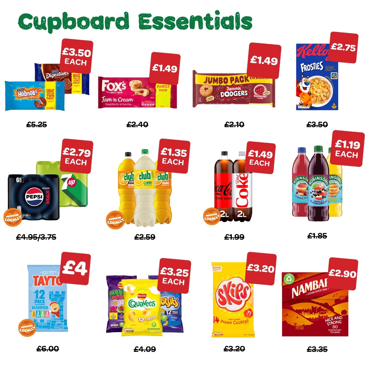 Cupboard essentials
