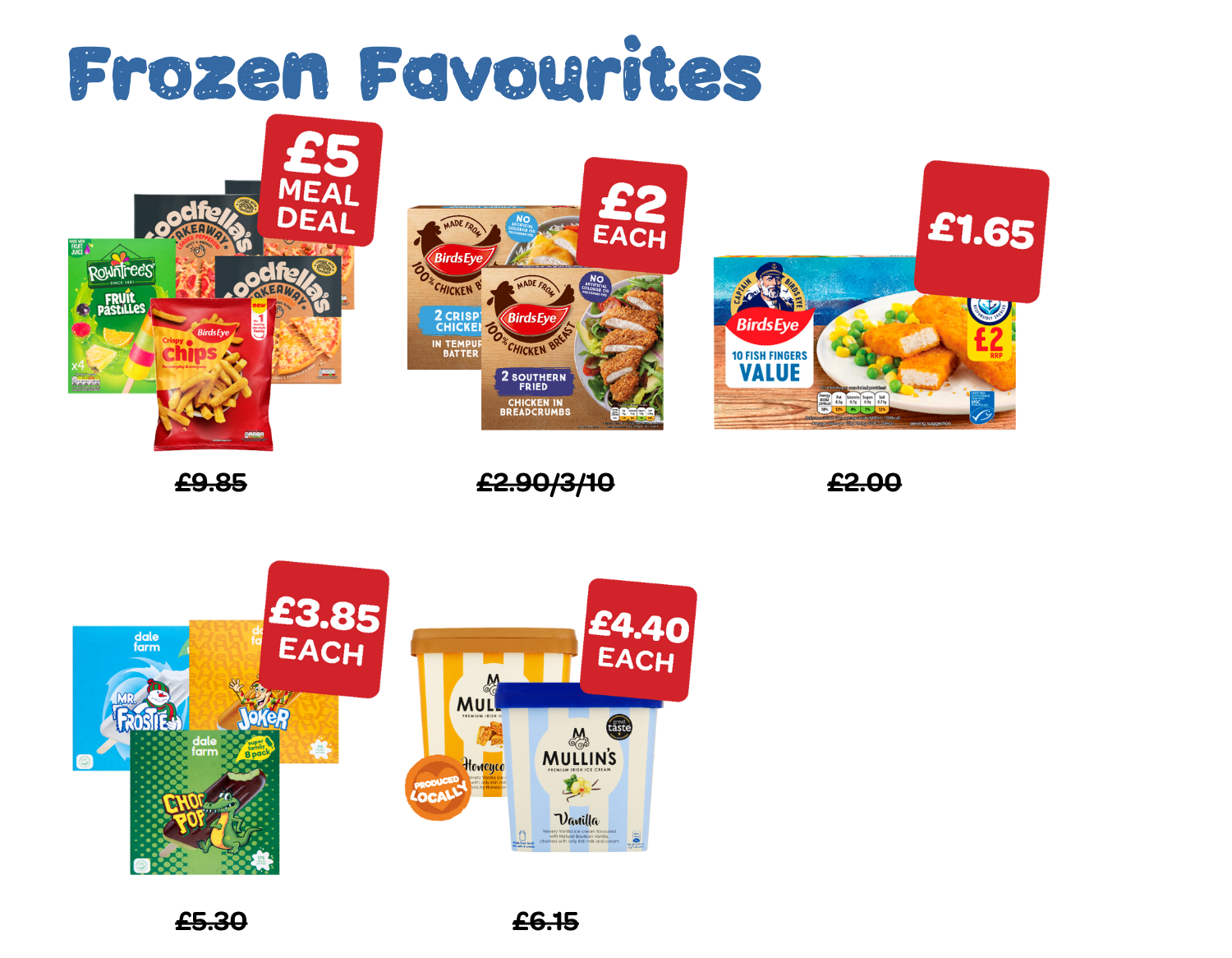 Frozen favourites