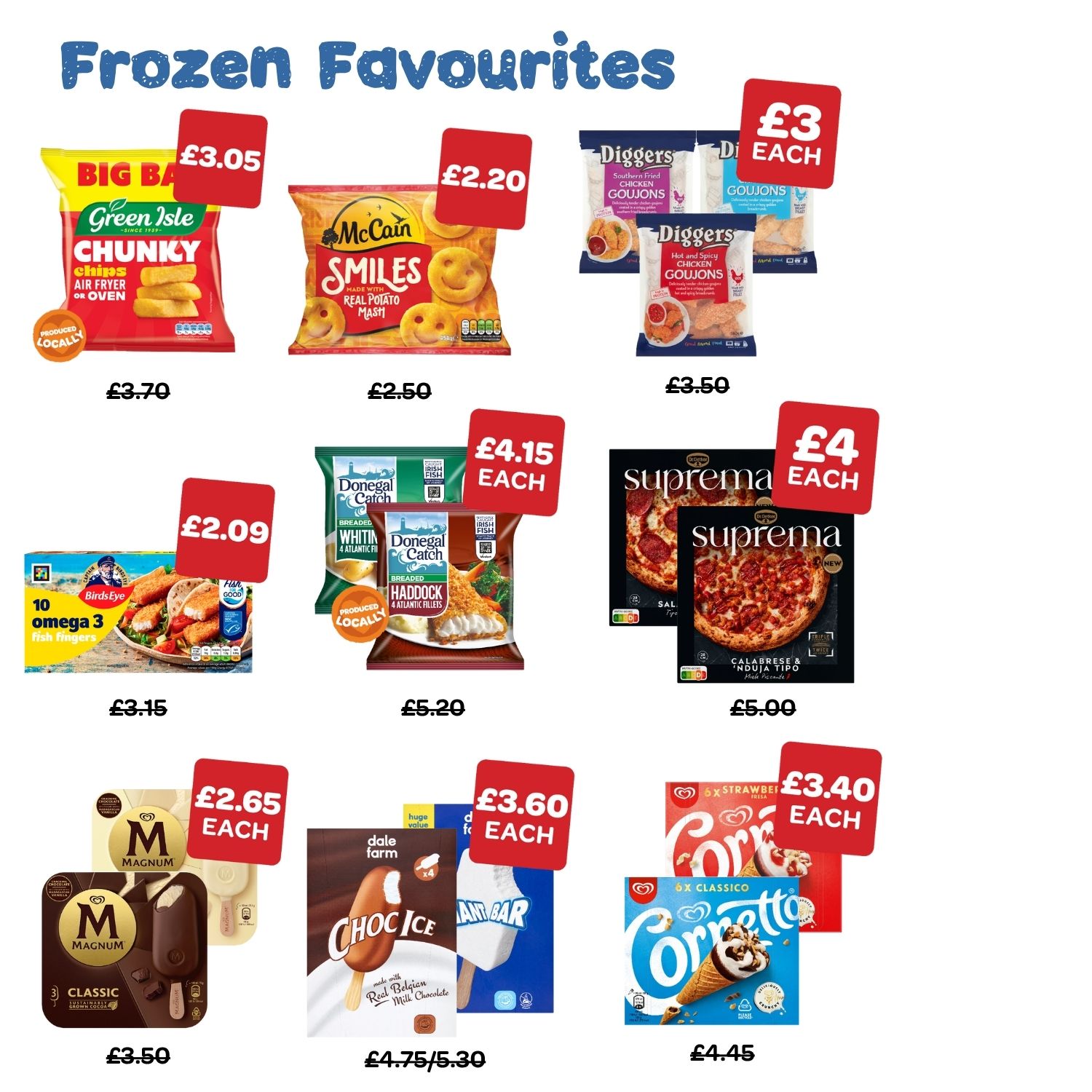 Frozen favourites
