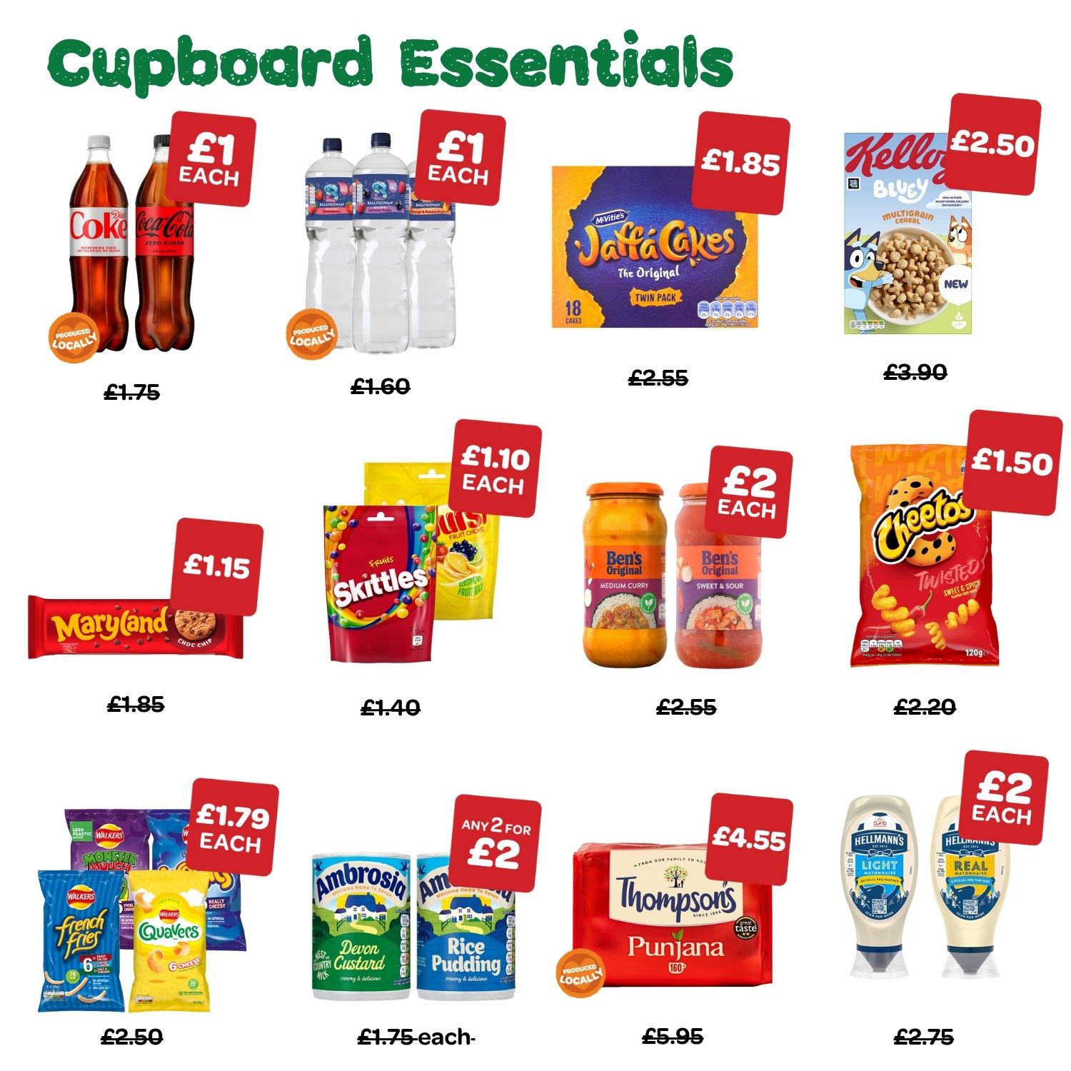 Cupboard essentials
