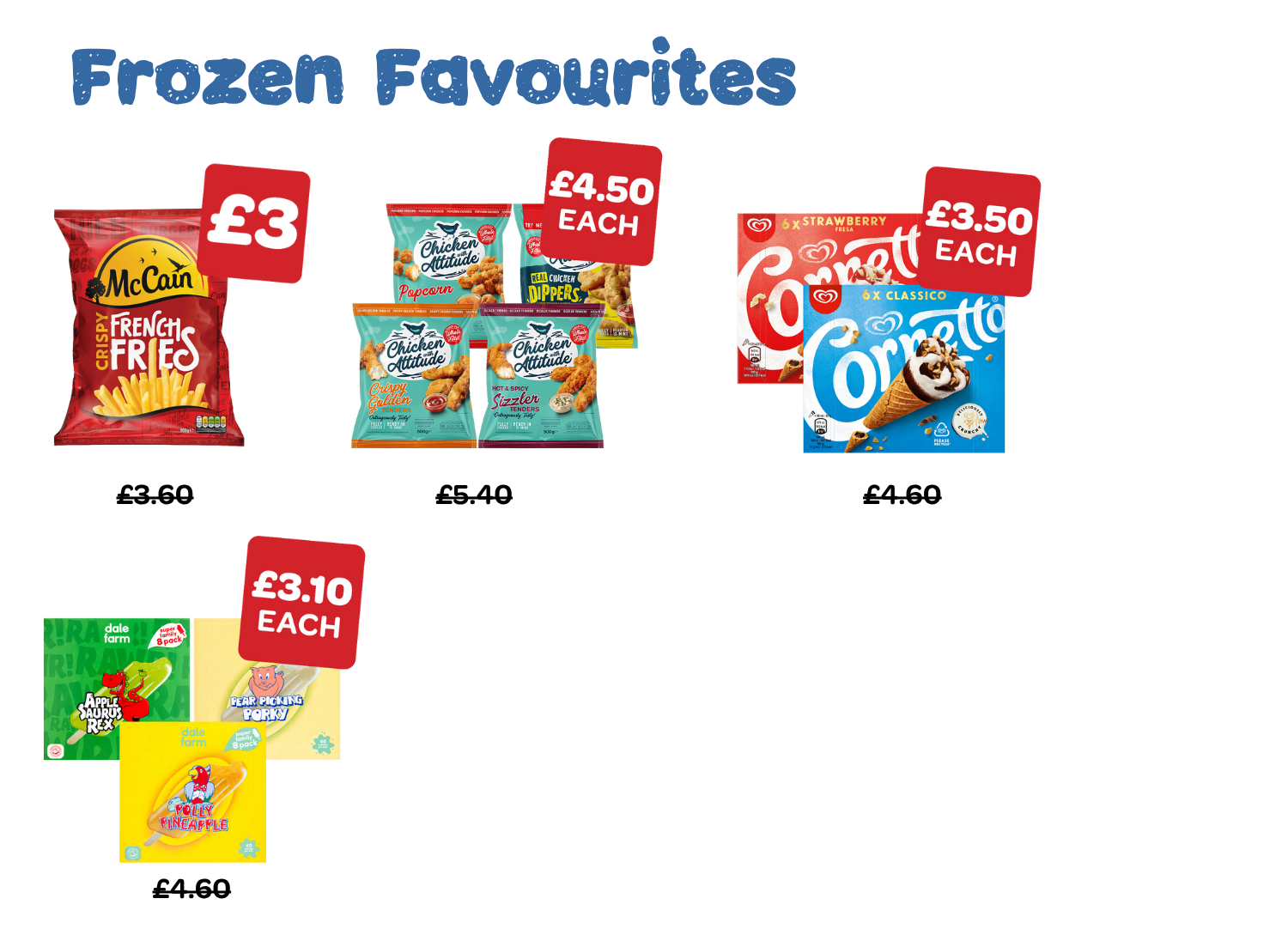 Frozen favourites