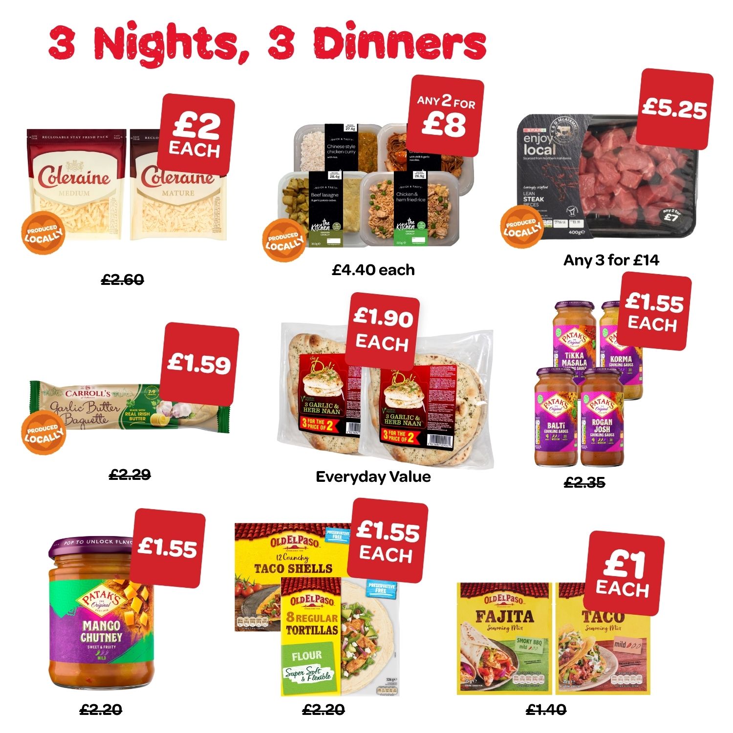 3 Nights, 3 Dinners