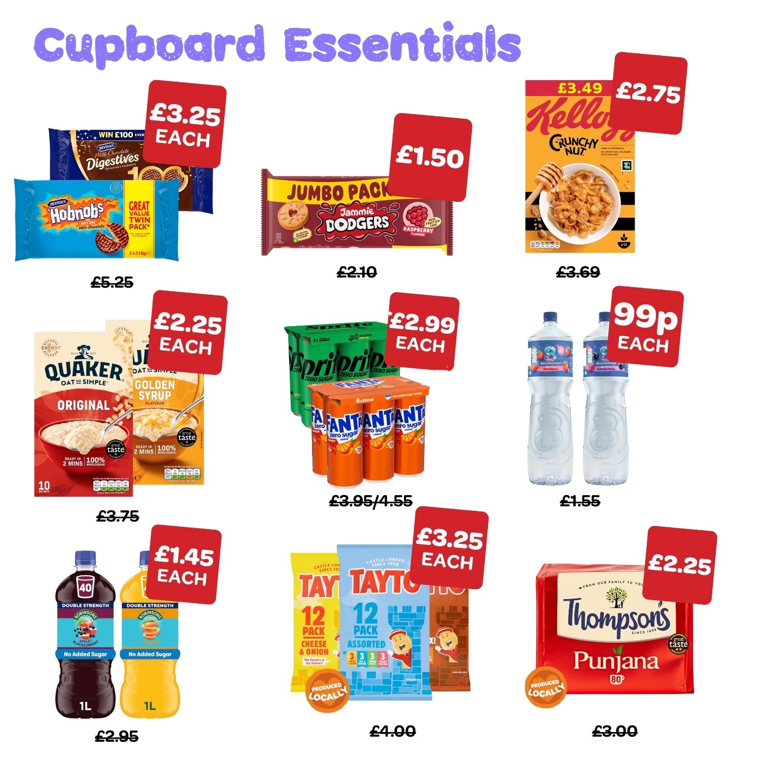 Cupboard essentials