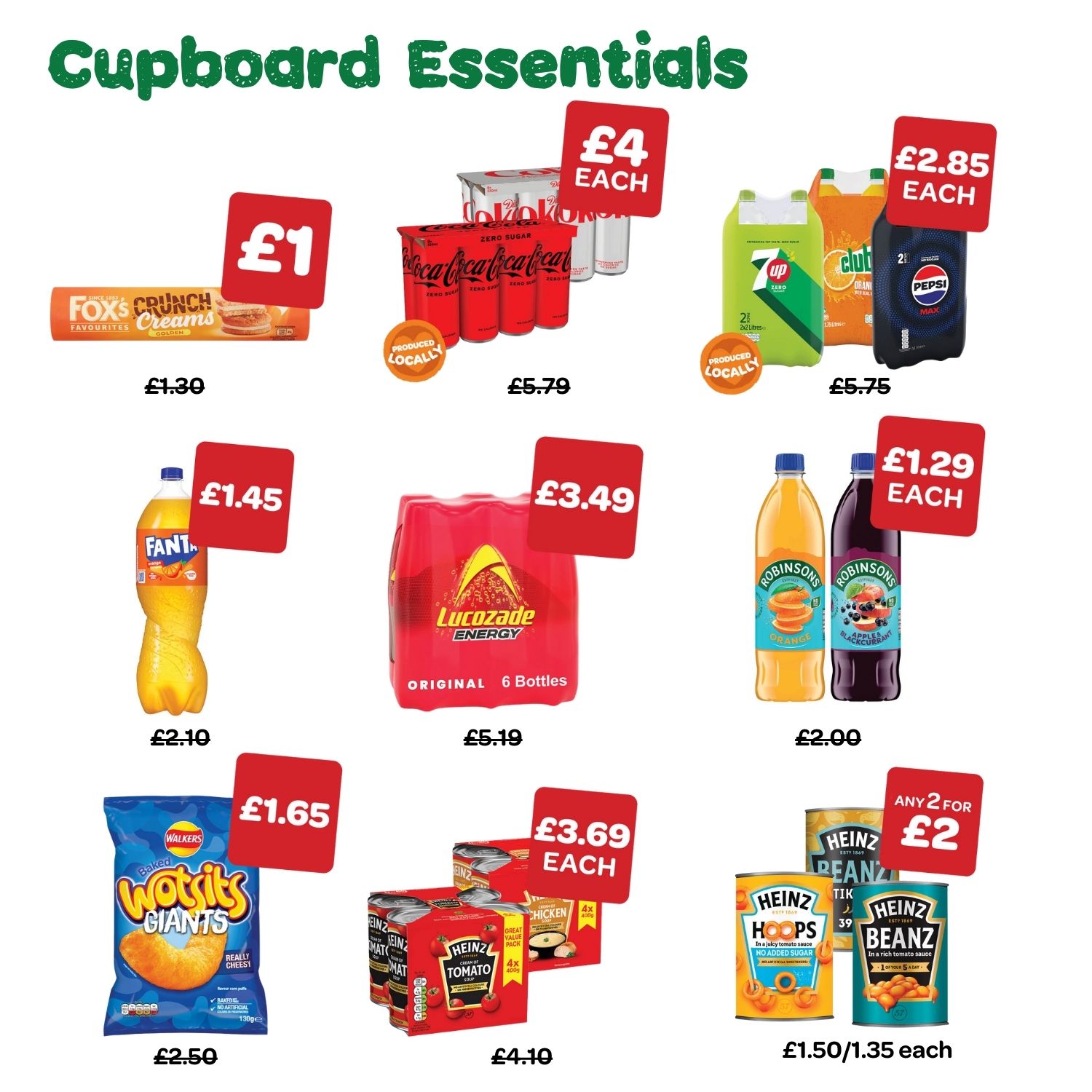 Cupboard essentials