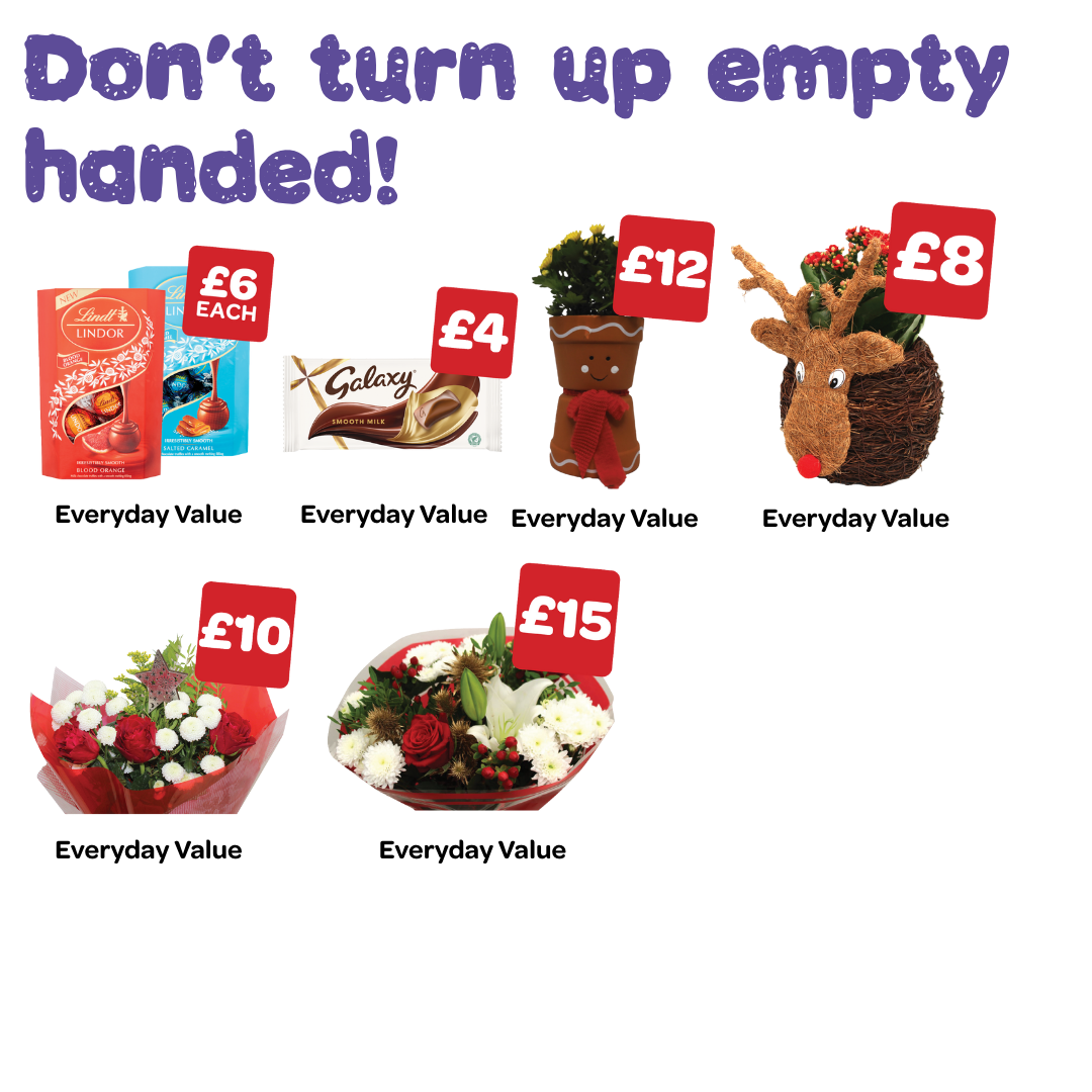 Don't turn up empty handed!