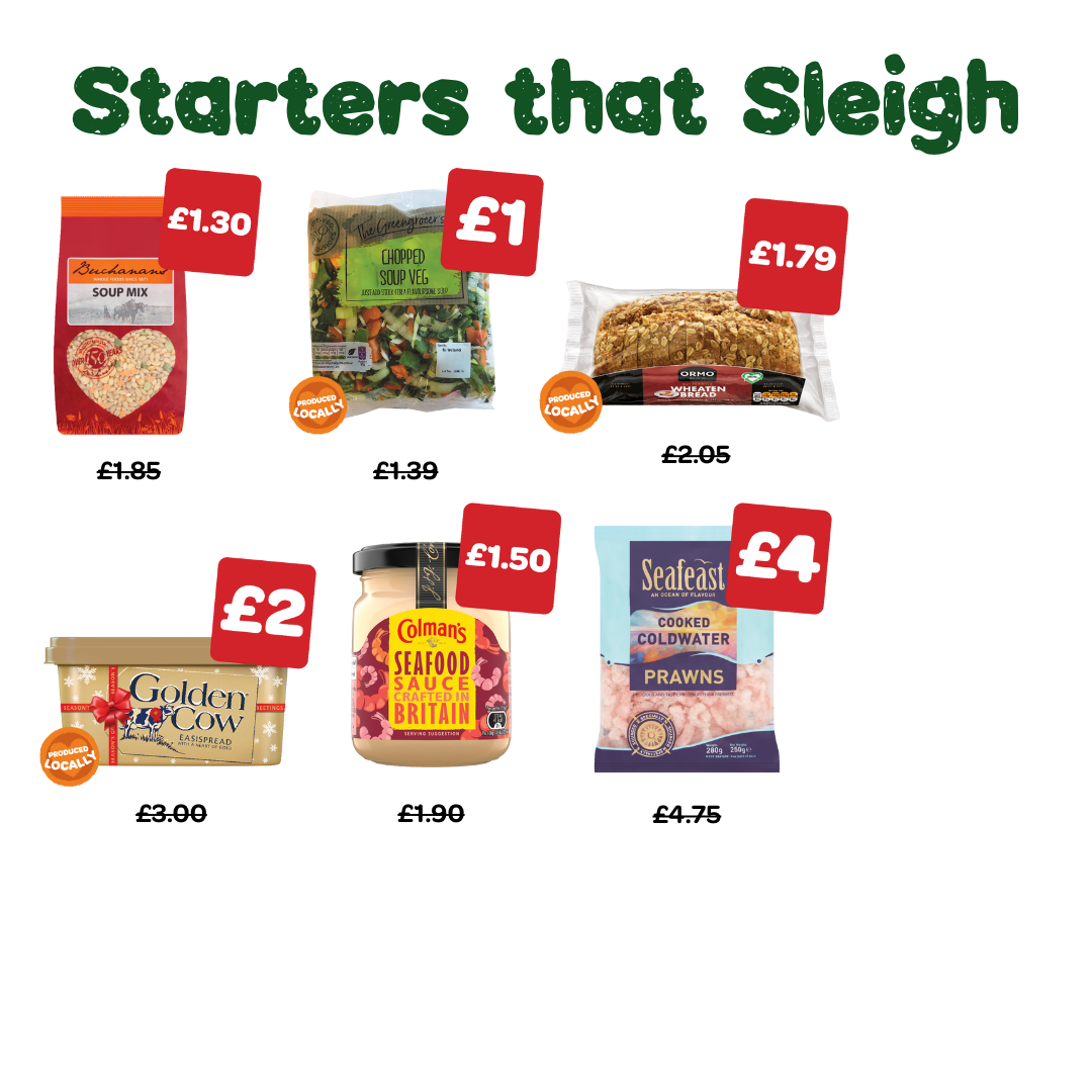 Starters that Sleigh